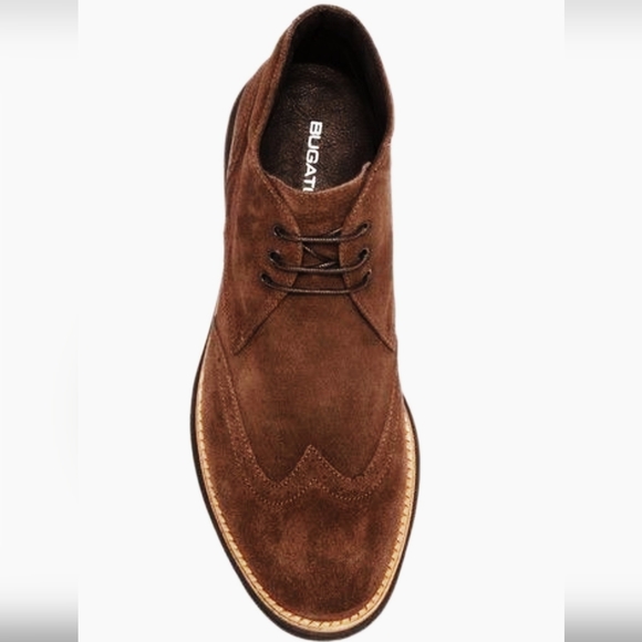 Bugatchi Garda Suede Lace-Up Boot Chocolate - Picture 4 of 4